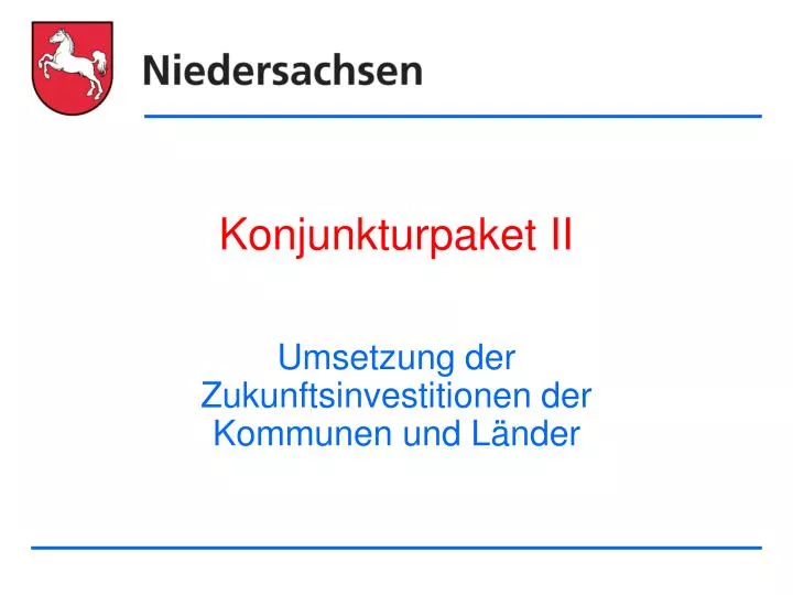 konjunkturpaket ii