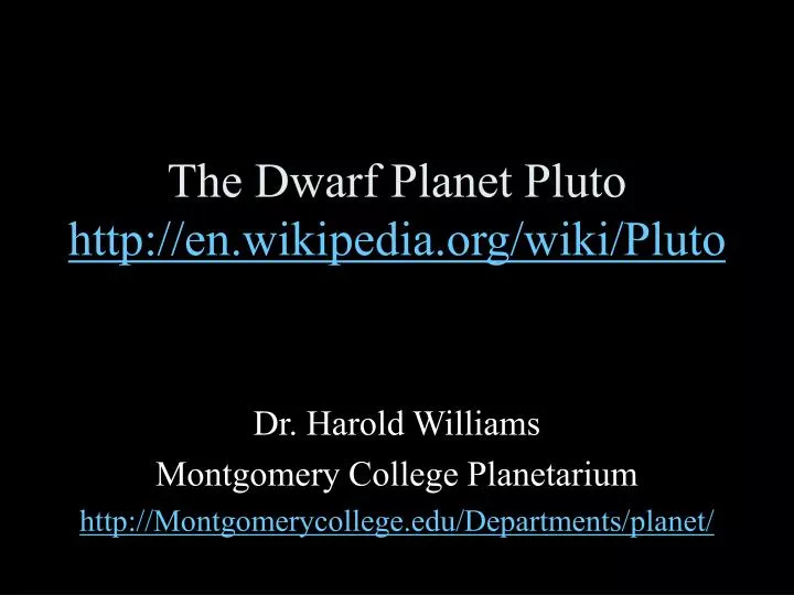 the dwarf planet pluto http en wikipedia org wiki pluto