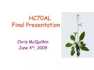 HC70AL Final Presentation