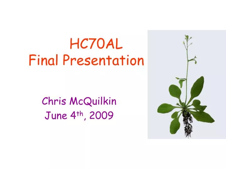 hc70al final presentation