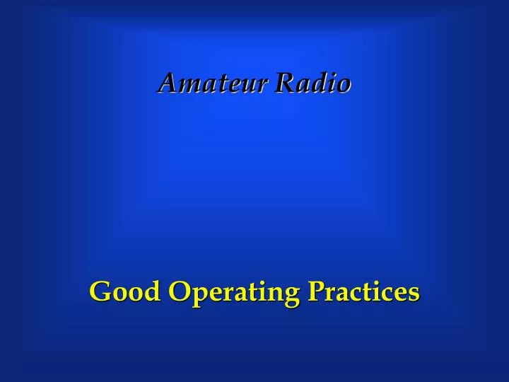 amateur radio