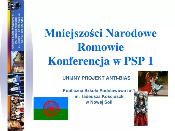 mniejszo ci narodowe romowie konferencja w psp 1