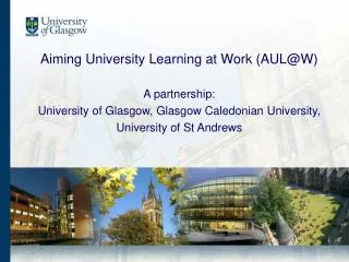 Aiming University Learning @ Work