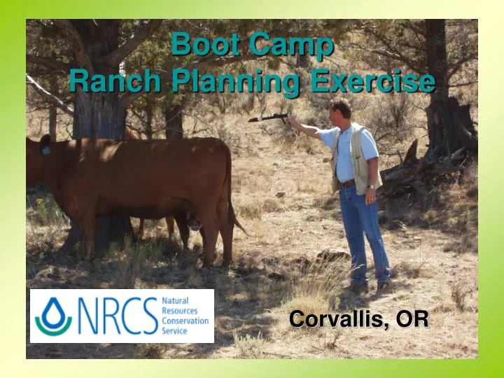 boot camp ranch planning exercise
