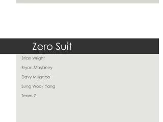 Zero Suit