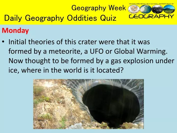 geography week daily geography oddities quiz