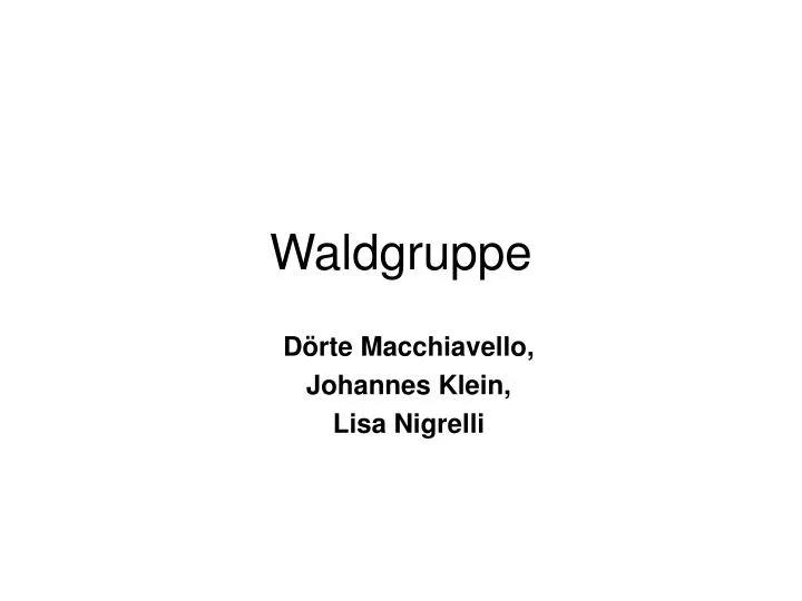 waldgruppe