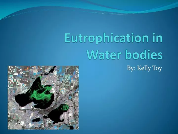 eutrophication in water bodies