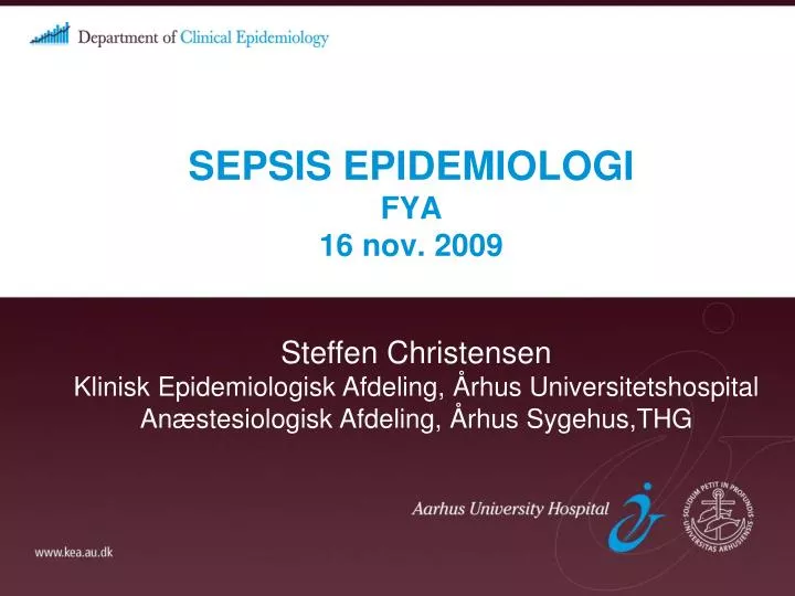 sepsis epidemiologi fya 16 nov 2009