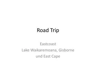 road trip