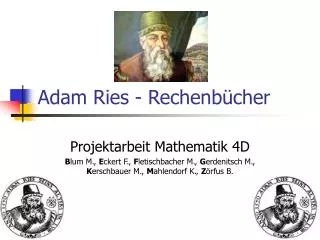 adam ries rechenb cher