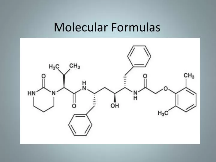 molecular formulas