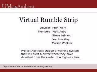 Virtual Rumble Strip