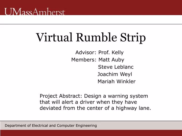 virtual rumble strip