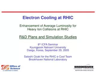 RHIC Operations and Plans
