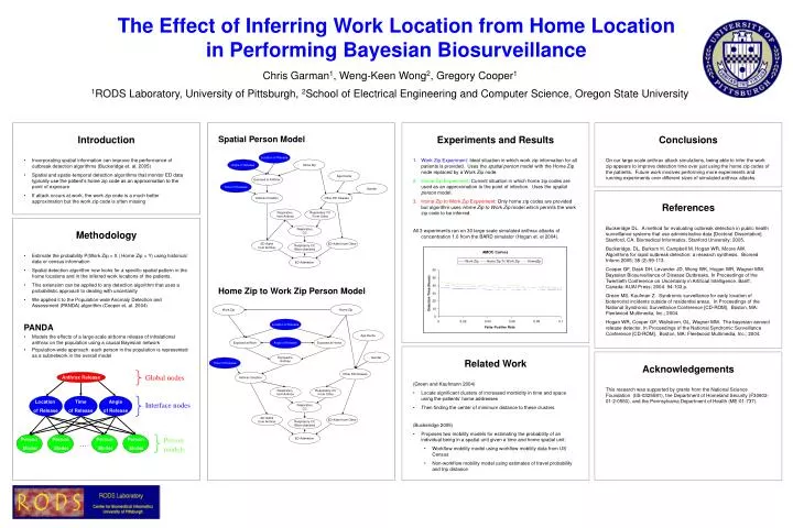 the effect of inferring work location from home location in performing bayesian biosurveillance