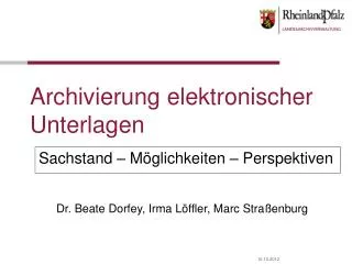 sachstand m glichkeiten perspektiven