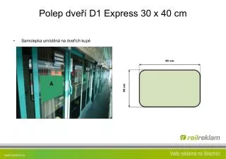 polep dve d1 express 30 x 40 cm