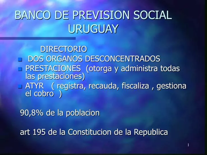banco de prevision social uruguay