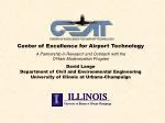 Center of Excellence for Airport Technology - slide 1
