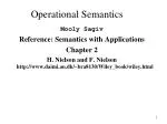 Operational Semantics - slide 1