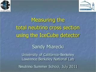 Measuring the total neutrino cross section using the IceCube detector