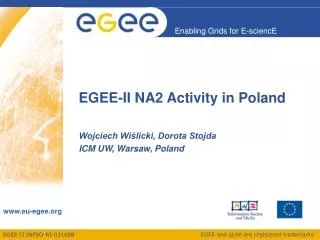 EGEE-II NA2 Activity in Poland