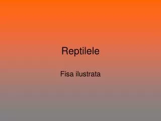 reptilele