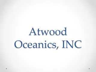 Atwood Oceanics, INC