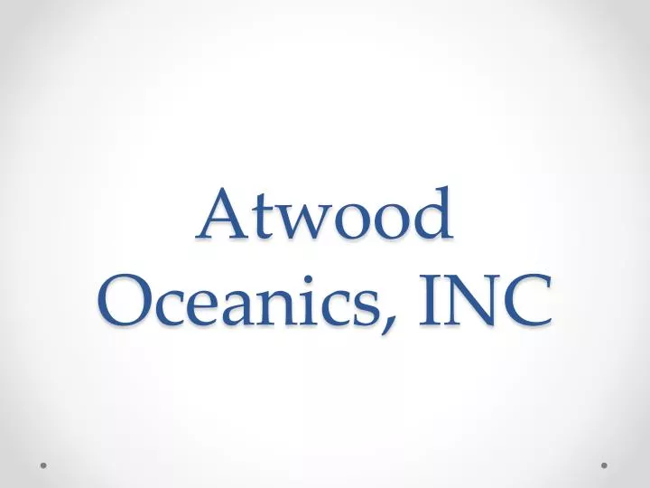atwood oceanics inc
