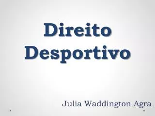 direito desportivo