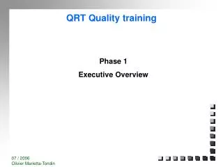 QRT Quality training