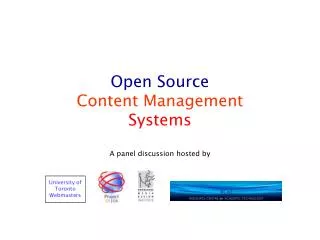 Open Source Content Management Systems
