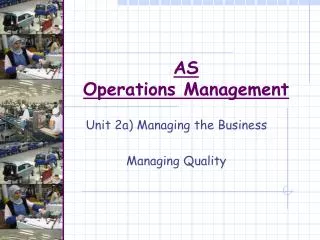 AS Operations Management