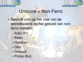 umicore non ferro