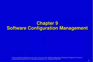 Chapter 9 Software Configuration Management