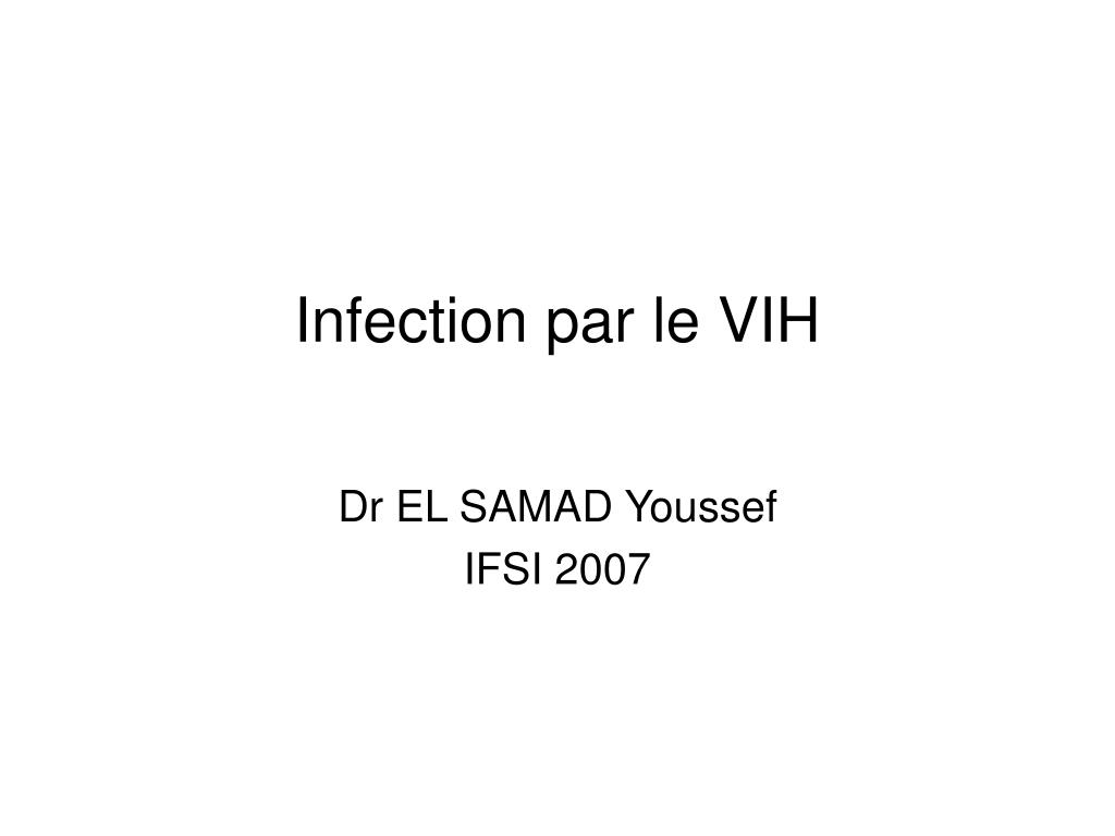 PPT - Infection par le VIH PowerPoint Presentation, free download - ID ...