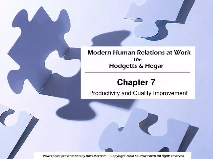 productivity and quality improvement