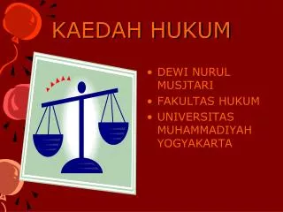 kaedah hukum