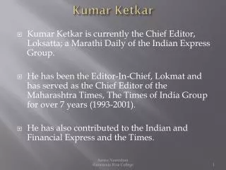 Kumar Ketkar