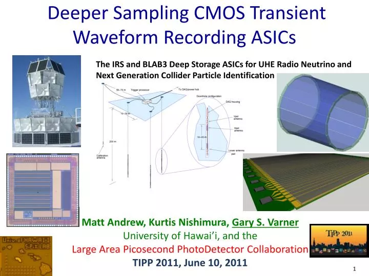 deeper sampling cmos transient waveform recording asics