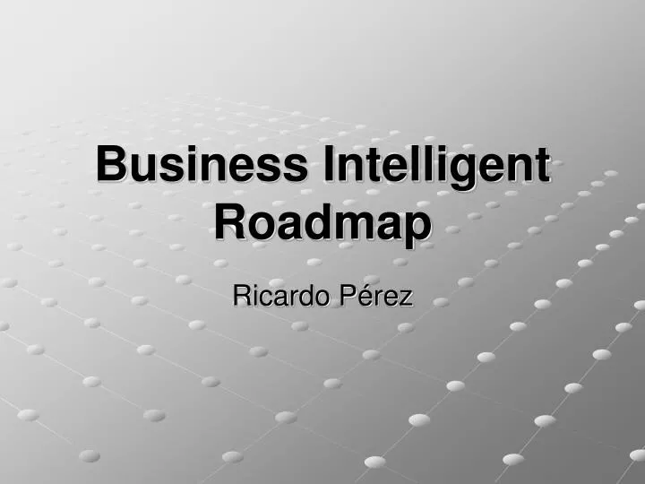 business intelligent roadmap