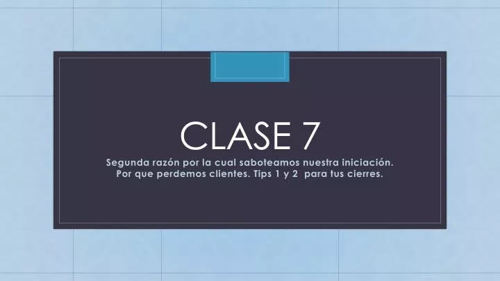 clase 7