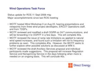 Wind Operations Task Force