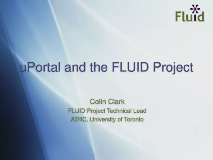 uportal and the fluid project