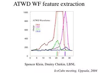 ATWD WF feature extraction