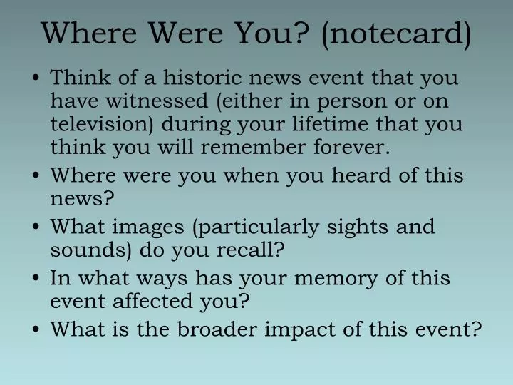 where were you notecard