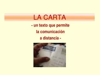 la carta