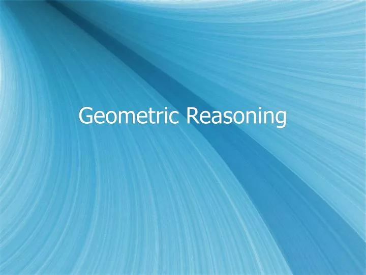 geometric reasoning