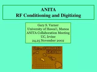 ANITA RF Conditioning and Digitizing